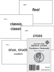 Henle Latin Second Year Vocabulary Flashcards